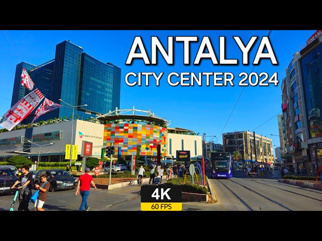 🇹🇷 TURKEY ANTALYA 4K City Center street walking september 2024 4K 60FPS HDR no commentary