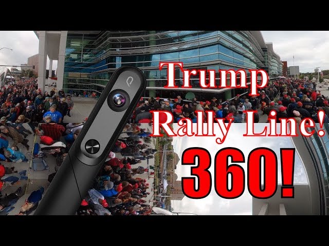 #Trump Minneapolis Q360 Trump Rally Line Outside Mayo Civic Center. Rochester MN 2018