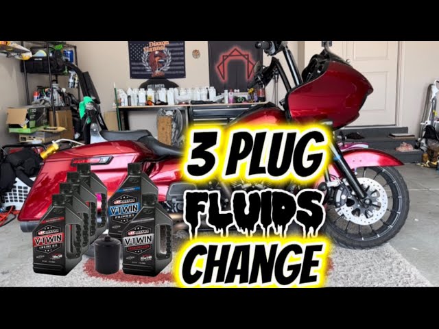 3 plug fluids change. M8 motor. | #harleydavidson #roadglide #diy