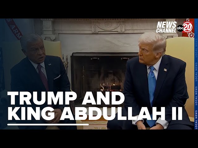 President Trump and Jordan’s King Abdullah II meeting at the White House