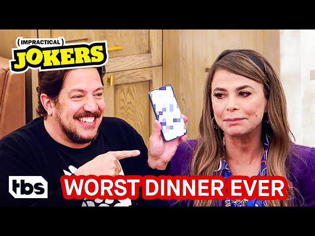 Sal Being a Horrible Guest at Paula Abdul’s Dinner Party (Clip) | Impractical Jokers | TBS