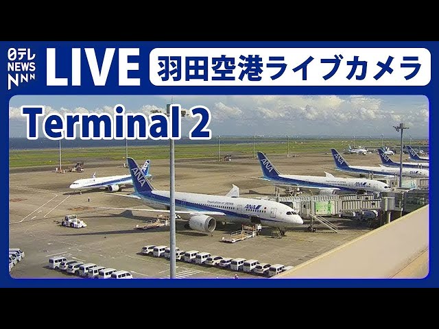 【ライブカメラ】羽田空港 "T2" HANEDA,Tokyo International Airport（日テレNEWS LIVE）