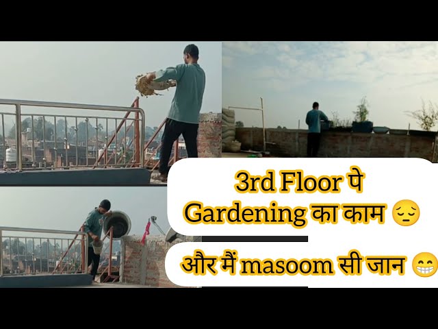 यहां उगाउंगा मैं हरी सब्जियां 🥰 मेरा 3rd floor 🥰 #gardening #garden #terracegarden #kitchengardening