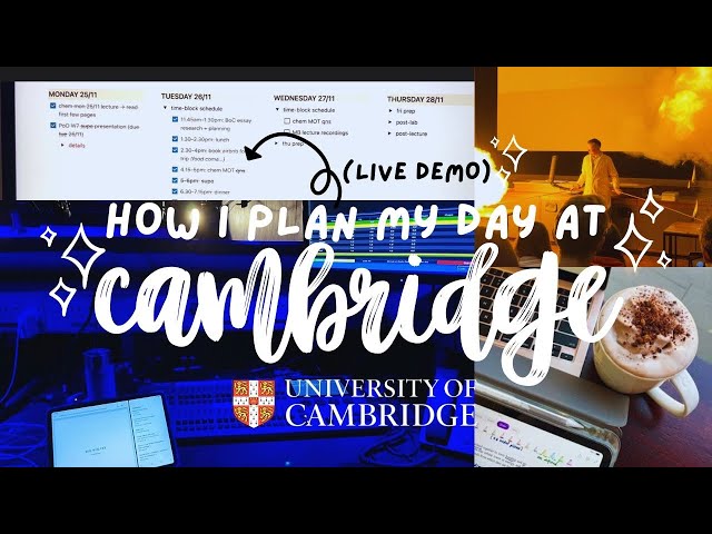 how i plan for a productive day (live demo) | cambridge uni study vlog