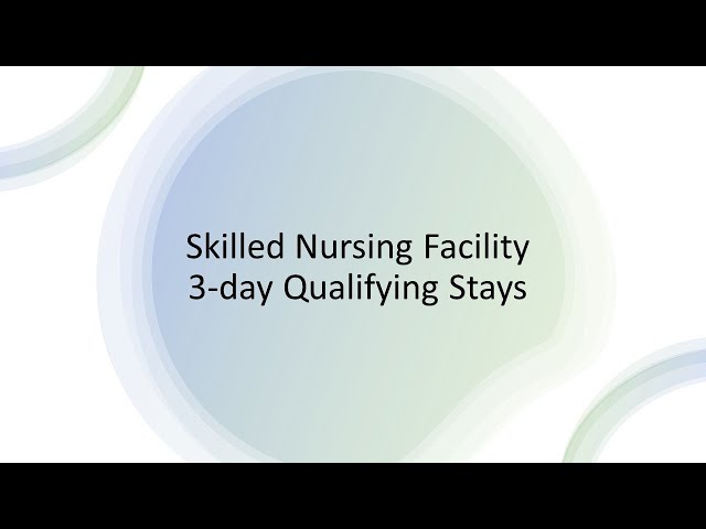 Skilled Nursing Facility 3-day Qualifying Stay