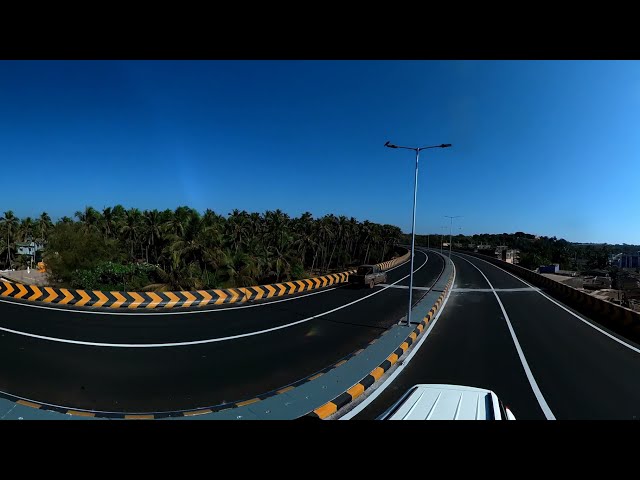 Baina beach flyover | Varunapuri-Sada link | Vasco-da-gama | #Goa | #360 deg view