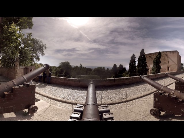 360 video: Alhambra - Canons, Granada, Spain