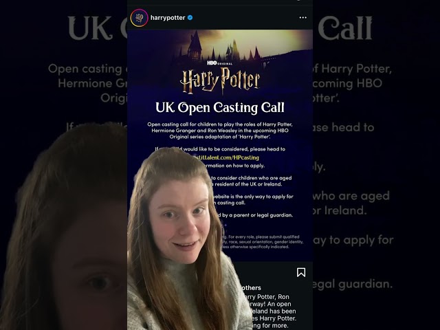 Are you the next potter? #harrypotter #wizardingworld #news #casting #uk #kids #tv #hbo #update #hp