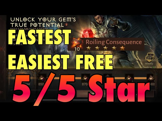 Not Free to Play. Legal Hack to Get Guaranteed 5/5 star Legendary Gems Guaranteed in Diablo Immortal