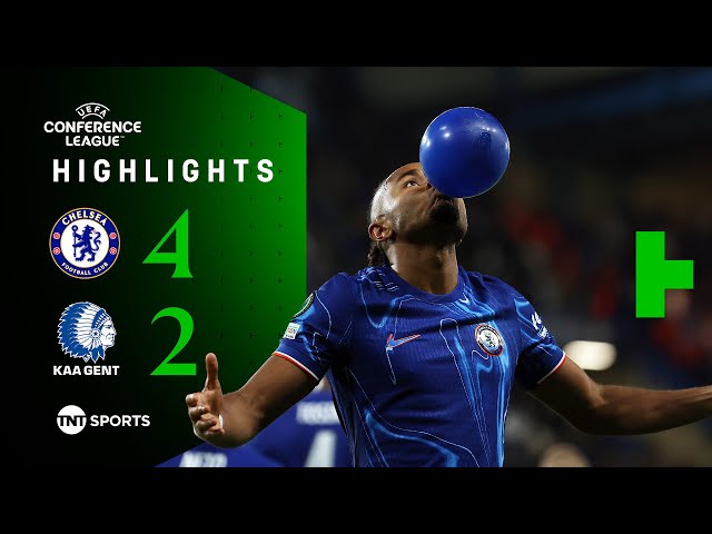 Dewsbury-Hall & Nkunku Net For Blues 🔵 | Chelsea 4-2 Gent | UEFA Europa Conference League Highlights