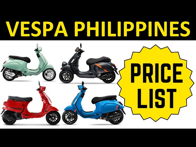 Vespa Philippines Price List 2024 | Vespa Scooter Prices | S, Sprint, Primavera, GTS Super, GTV