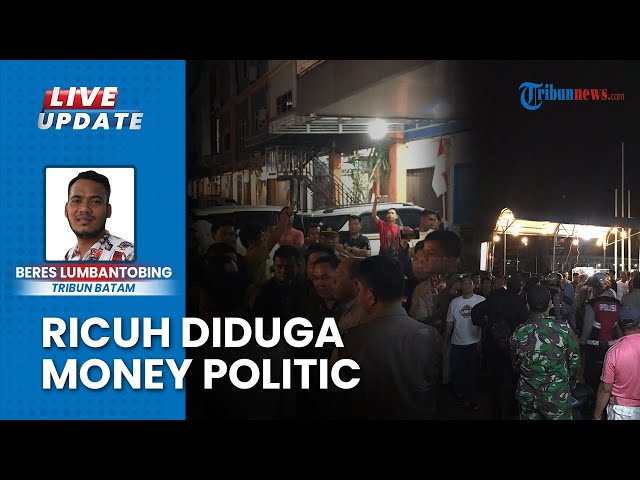 Ricuh Dipicu Money Politic di Kota Batam, Polisi Jaga Ketat Kantor Proxy Net yang Digeruduk Massa