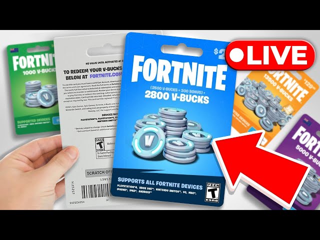 🔴FREE 25,000 V-BUCKS GIFT CARD GIVEAWAY 💸 + FREE BATTLEPASS STREAM (FORTNITE V-BUCKS GIVEAWAY LIVE)