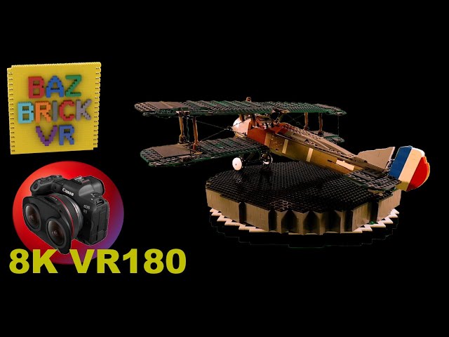 VR180 8K LEGO REVIEW of set 10226 Sopwith Camel...stunning (Lego ASMR/Music 4K/8K) BazBrickVR S01E01