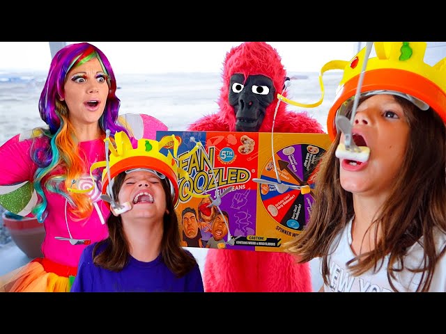 Princess Lollipop PRETEND PLAY with Funny Gorilla! Kate & Lilly Play KID GAMES!