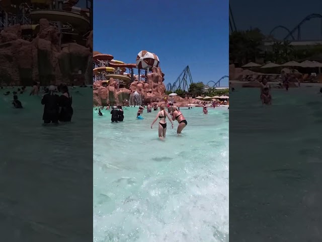 Waterpark VS Wave Pool #aquapark #waterslide #beach