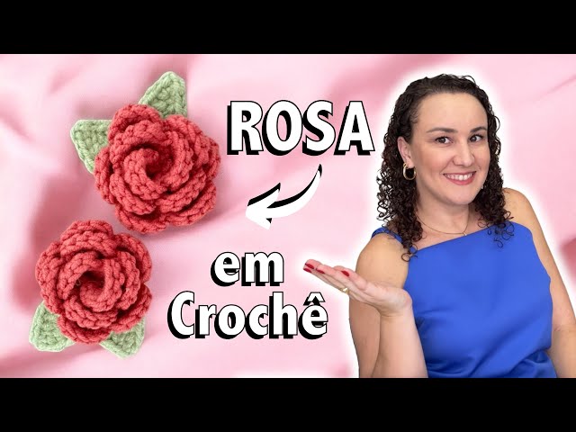 MINI ROSA ENROLADA em Crochê | Amigurumi Passo a Passo