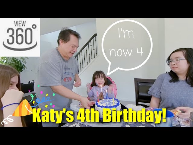 Special 360° Interactive Video Presentation of Katy's 4th Birthday Party!  Part 1 of 2.