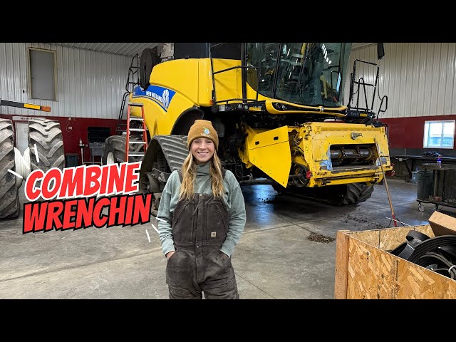 Winter Combine Maintenance: Fixing our New Holland CR8090 & CR8.90!