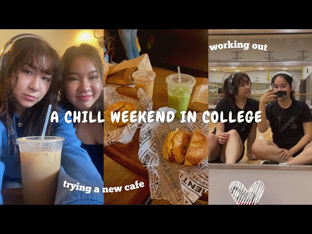 🍂 college weekend vlog: boston public library, trying a new cafe, gym, etc.