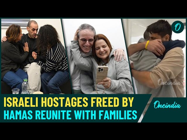 VIDEO| Hamas-Released Hostages’ Emotional Reunion With Families| Israeli Hostages Return Home