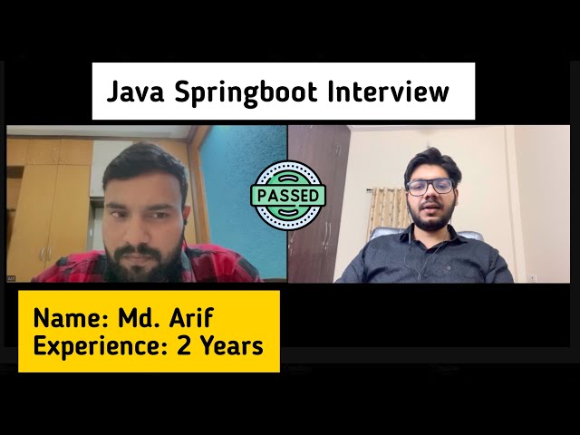 Java Spring Boot Interview | 2+ Years Experience