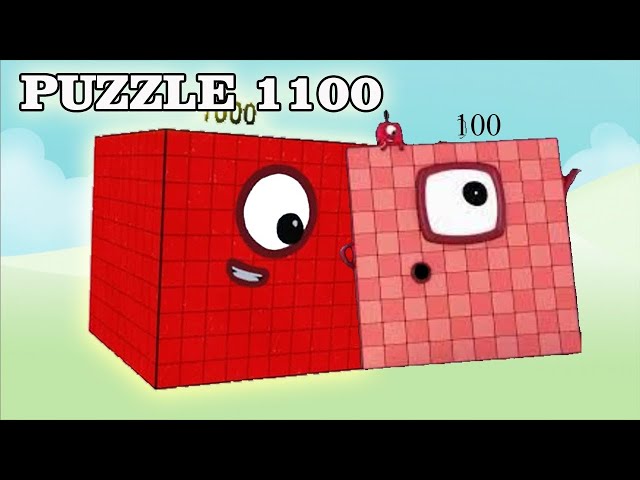 Counting Numberblocks Puzzle 1100 -  Learn To Count Big Numbers!