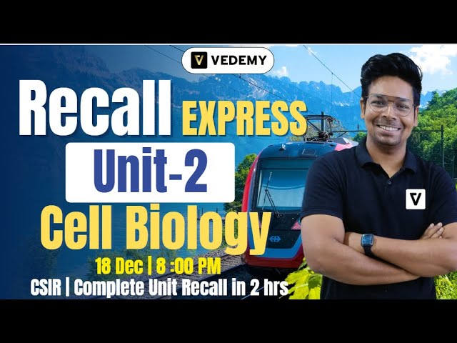 Cell Biology | Unit-2 |  Recall Express | Superfast Recalling |Virendra Singh | CSIR | GATE | DBT