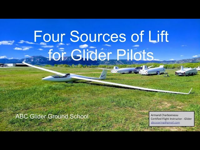 Four Sources of Lift for Glider Pilots