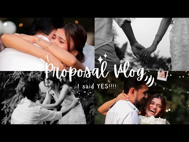 He Proposed!! 💍  Surprise PROPOSAL Vlog 🧿🥰 | ShreejaB