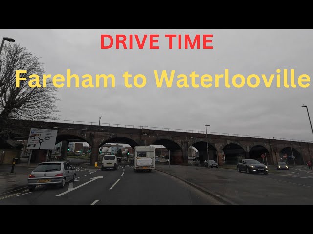 Relaxing Raw Scenic Drive from Fareham | to Waterlooville Town Centre|Hampshire|A27,M27,A3|ASMR