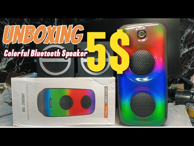 I Bought a 5 Dollar Colorful Speaker and Here's What Happened!