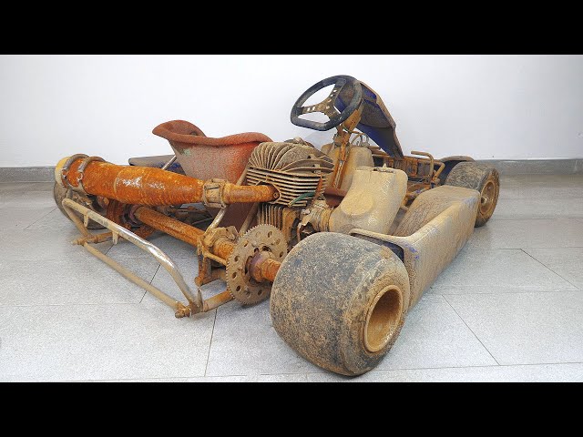 Restoration Abandoned Go Kart Complete Process