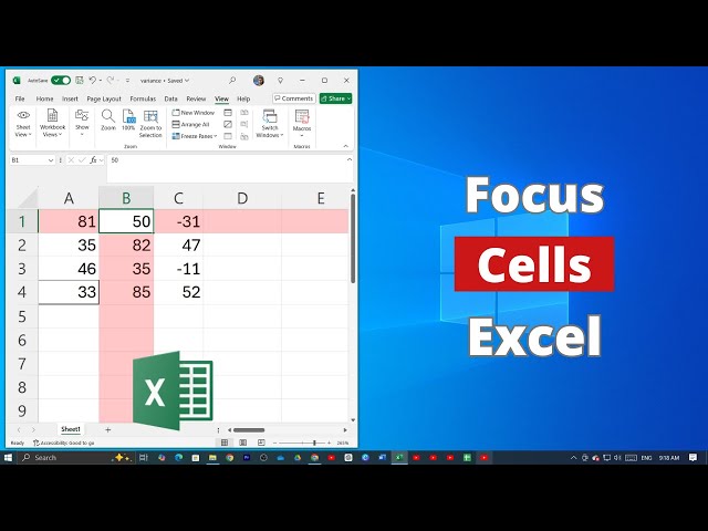 How to Focus Any Cell on Microsoft Excel