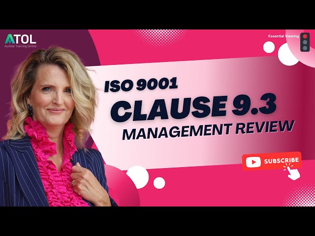 ISO 9001 Clause 9.3 Management Review | Auditor Training Online