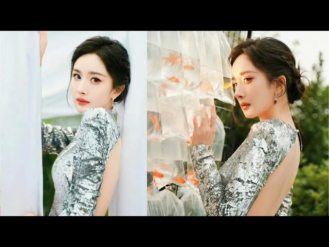 Yang Mi's Backless Long Dress Radiates Femininity, Her Sizzling Figure Sparks Envy and Admiration,