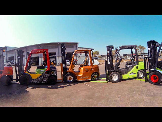 Toyota Forklift Spray-painting @ our Training center