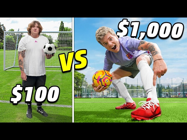 $100 Vs $1,000 Soccer! *Budget Challenge*