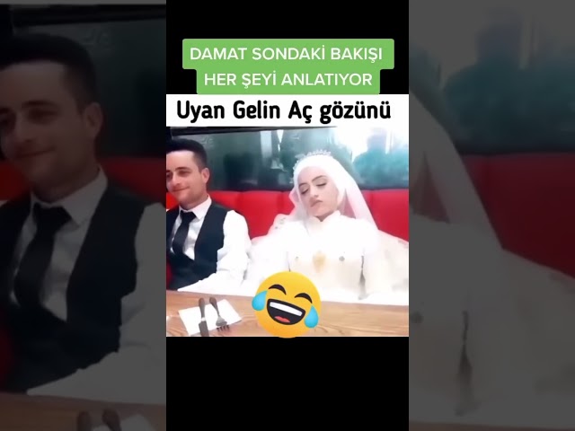 Uyuyan gelin#gelin #damat #düğün #dance #danse #uyku #funny #komedi #komik #eğlence #comedy #nikah