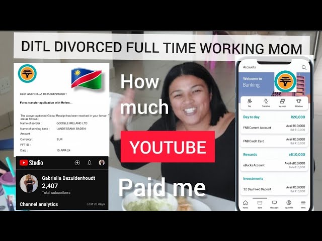 MUKBANG! FIRST YOUTUBE PAYCHECK AS NAMIBIAN YOUTUBER WITH 2400 SUBS | FULL TRANSPARENCY