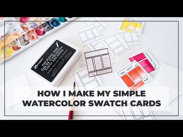 How I Make Simple Watercolor Swatch Cards