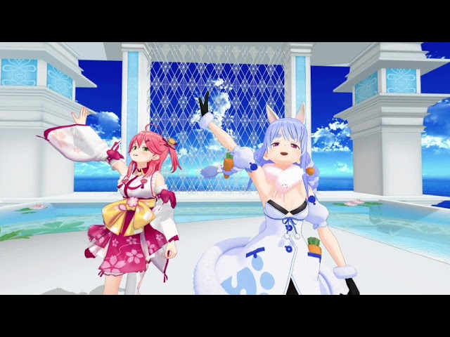 【VR180】ライカ by さくらみこ＆兎田ぺこら【Hololive MMD】3D VR 8K