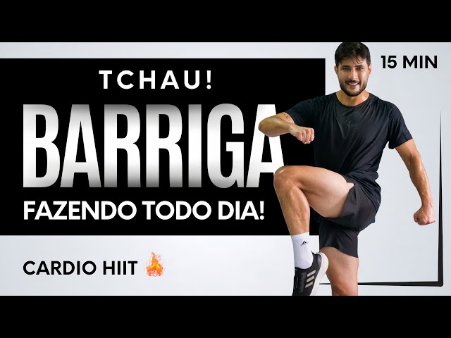 15 min TREINO HIIT intenso para emagrecer rápido em casa, sem repetições