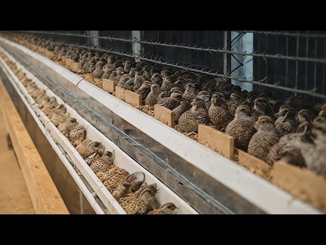 How Quail Farmers Raise MILLIONS of Organic Quails for Eggs | Poultry Business