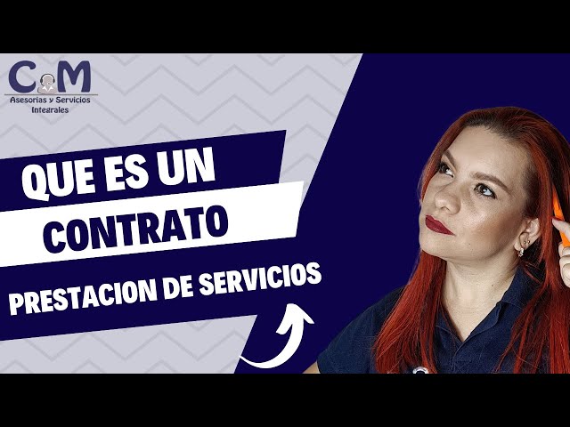 Que es uncontrato de prestacion de servicios?