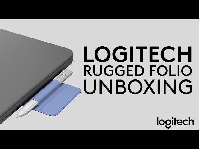 Logitech Rugged Folio iPad case UNBOXING and SETUP