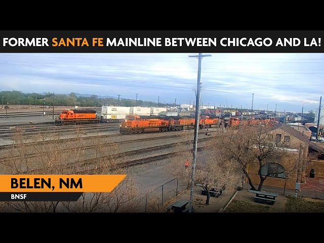 Belen, New Mexico, USA | Virtual Railfan LIVE !