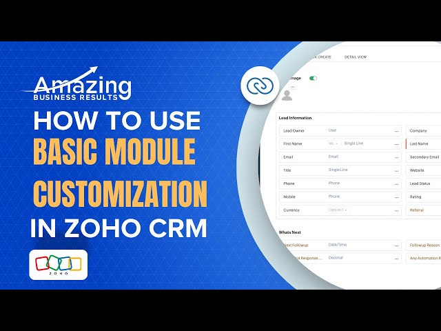 Customizing Modules in Zoho CRM to Fit Your Needs