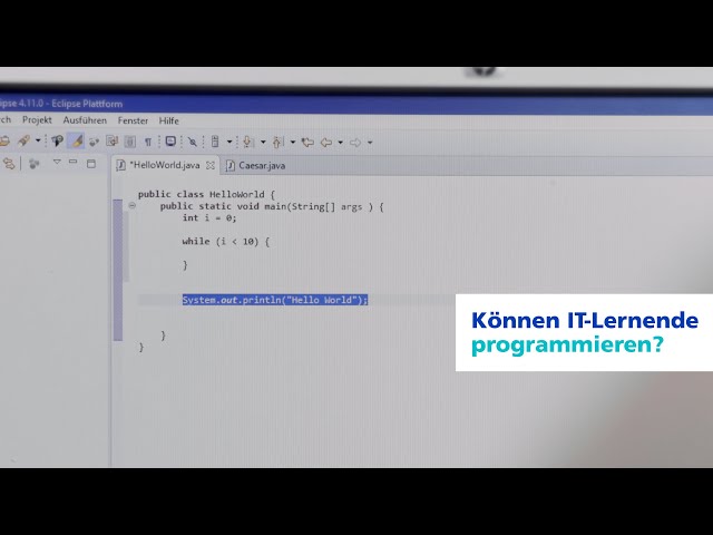 Können IT-Lernende programmieren?