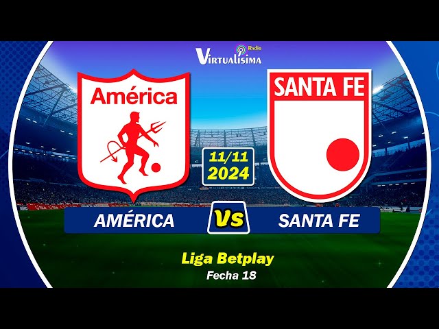 AMÉRICA 🆚️ SANTA FE en Vivo | Liga Betplay | Fútbol en vivo #ligabetplay